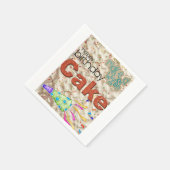 紙ナプキンズ、ハッピーバースデーフレンズファミリーナップ スタンダードカクテルナプキン (角)