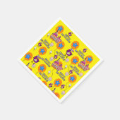 紙ナプキンズ、ハッピー6誕生日バルーン#6 スタンダードカクテルナプキン (角)