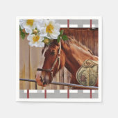 紙ナプキンズ、ホースフローラ スタンダードカクテルナプキン (正面)