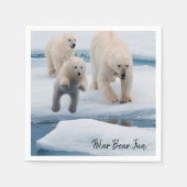 紙ナプキンズ、ポーラベア スタンダードカクテルナプキン (正面)