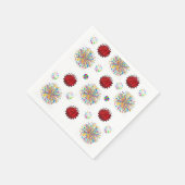 紙ナプキンズ、レッドリコリス スタンダードカクテルナプキン (角)