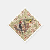 紙ナプキンズ、ヴィンテージ・バード スタンダードカクテルナプキン (角)