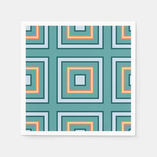 紙ナプキンズ – 大きい広場と小さい広場 スタンダードカクテルナプキン (正面)