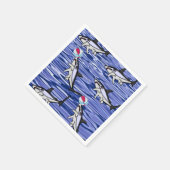 紙ナプキンズ、海サメ スタンダードカクテルナプキン (角)