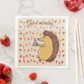 紙ナプキンハリネズミ朝 (インサイチュ)