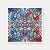 紙ナプキンフランスのとカラーデザイン スタンダードカクテルナプキン (正面)