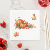 紙ナプキン秋素朴赤ちゃんシャワーナプキン スタンダードランチョンナプキン (インサイチュ)