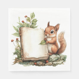 紙ナプキン秋素朴赤ちゃんシャワーナプキン スタンダードランチョンナプキン