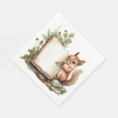 紙ナプキン秋素朴赤ちゃんシャワーナプキン スタンダードランチョンナプキン (角)