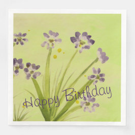 紙ナプキン素晴らしと紫の水色