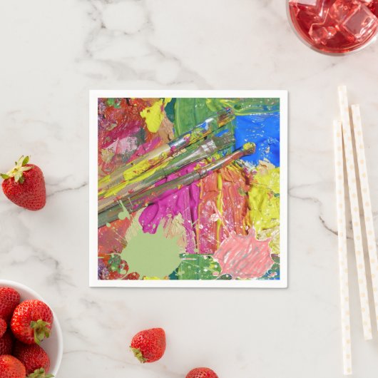 紙ナプキン絵を描カラフルンス スタンダードカクテルナプキン (インサイチュ)