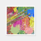 紙ナプキン絵を描カラフルンス スタンダードカクテルナプキン (正面)