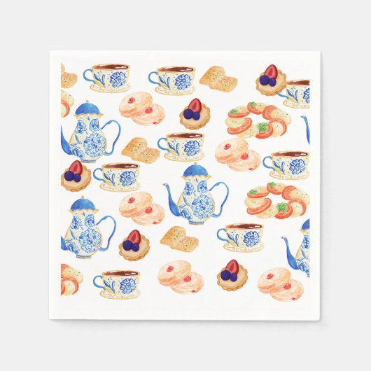紙ナプキン茶時間 スタンダードカクテルナプキン (正面)