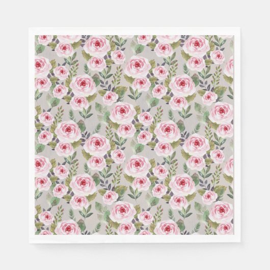 紙ナプキン赤ちゃんシャワーかわいいデザイン。 スタンダードランチョンナプキン (正面)