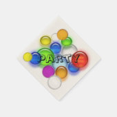 紙ナプキン – カラーのパーティーバブル スタンダードカクテルナプキン (角)