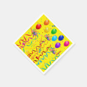 紙ナプキン、ハッピーバースデーバルーン スタンダードカクテルナプキン (角)