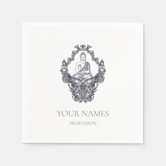 紙ナプキン：ブッダ スタンダードカクテルナプキン (正面)