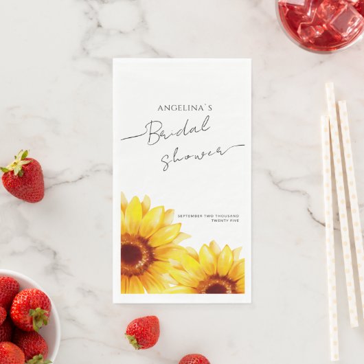 紙ナプキン ブライダルシャワー ひまわり (インサイチュ)