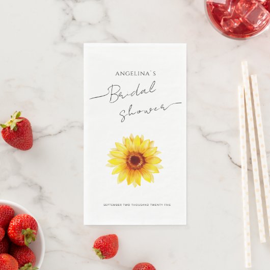 紙ナプキン ブライダルシャワー ヒマワリ (インサイチュ)