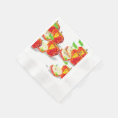 紙ナプキン：リンゴの愛 縁ありカクテルナプキン (角)