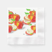 紙ナプキン：リンゴの愛 縁ありカクテルナプキン (正面)