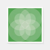 紙ナプキン – 円の交差 スタンダードカクテルナプキン (正面)