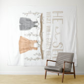 紙ナプキン, 彼または彼女, ベビーシャワー,  タペストリー (インサイチュ(横))