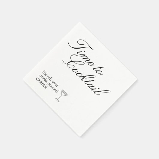 紙ナプキン（標準的なコックテイルサイズ） スタンダードカクテルナプキン (角)