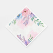 紙ナプキン - 花柄プリント スタンダードランチョンナプキン (角)