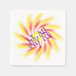 紙ナプキン – Pinwheel Fireworks スタンダードカクテルナプキン