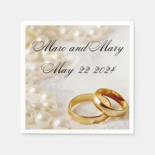 紙ナプキ結婚ンのカスタマイズ スタンダードカクテルナプキン (正面)