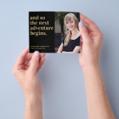 紙ネクストアドベンチャー卒業招待状 チラシ (手)