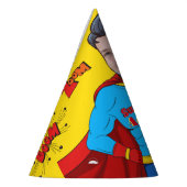 紙ハットスーパーヒーロー誕生日 パーティーハット (左)