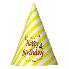 紙ハット誕生日バルーン星 パーティーハット