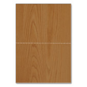 紙ハートオンウッド&モノグラム結婚ズ座席表 テーブルナンバー (裏面)