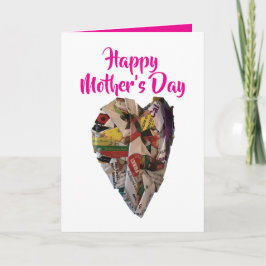 紙ハート彫刻マザーズデイカード250402 カード