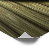 紙ハート手書きスクリプ素朴ト ポスター (角)