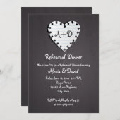 紙ハート結婚のリハーサル 招待状 (正面/裏面)