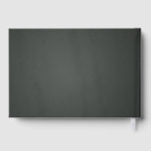 紙ハート結婚シャルボードモノグラムのゲストブック ゲストブック (裏面)