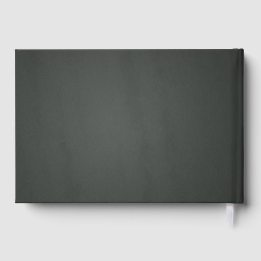 紙ハート結婚シャルボードモノグラムのゲストブック ゲストブック (裏面)