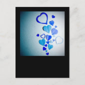 紙ハート2 ポストカード (正面)