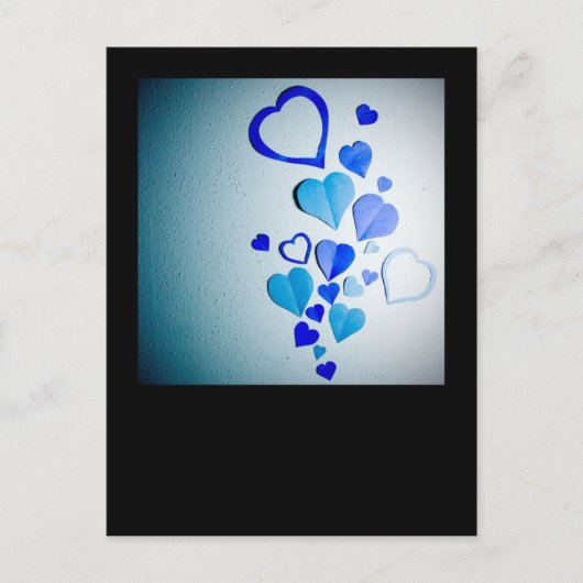 紙ハート2 ポストカード (正面)