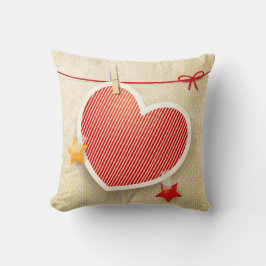 紙ハート クッション