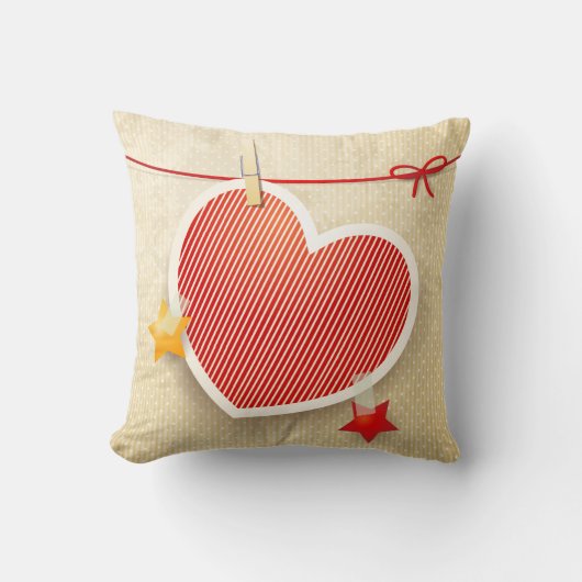 紙ハート クッション (正面)