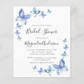紙バタフライブライダルシャワー招待 チラシ (正面)