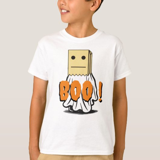 紙バッグ幽霊 Tシャツ (正面)