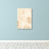 紙バラセピア キャンバスプリント (インサイチュ (ウッドフロア))