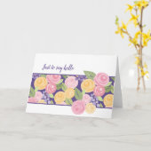 紙バラフローラバンドノートカスタマイズ-  カード (黄色い花)