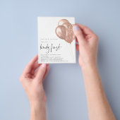 紙バラ金ゴールドバルーンQRコード21stパーティー チラシ (手)