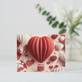 紙バレンタインデーハート熱気球 シーズンカード (スタンド正面)